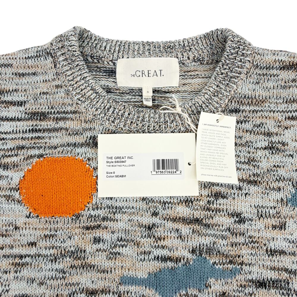 THE GREAT. The Boating Pullover. Sea Breeze Multi 0|XS - Picture 6 of 11